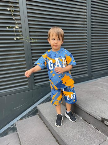 Gap parçalı mavi takım