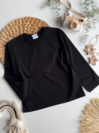 Pamuklu Siyah Tişört